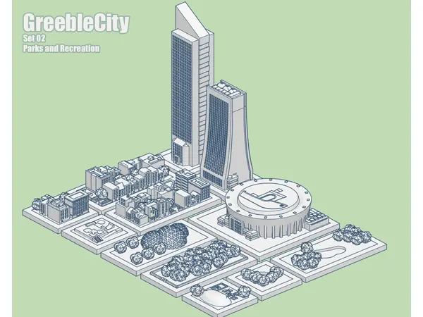 GreebleCity Set 02: Parks and Recreation