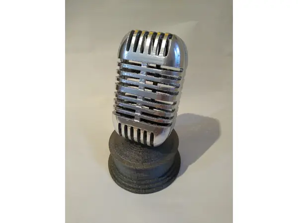 Retro Microphone Trophy