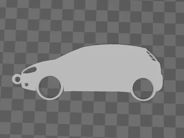 Fiat Punto 2009 Keychain