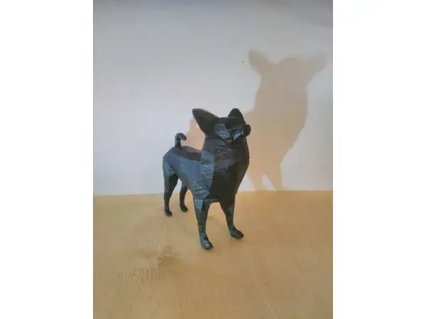 Low poly papillon (dog)