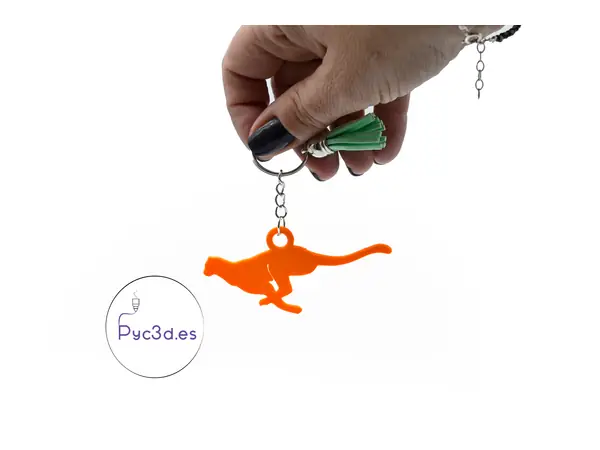 CHEETAH KEYCHAIN