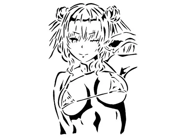 Anime beach girl 3