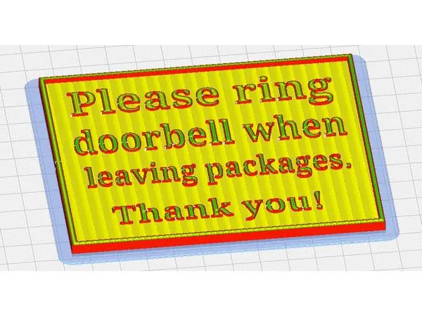 Door Plaque for packages