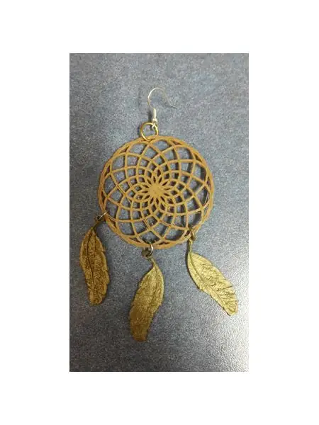 Dream Catcher and feather earrings