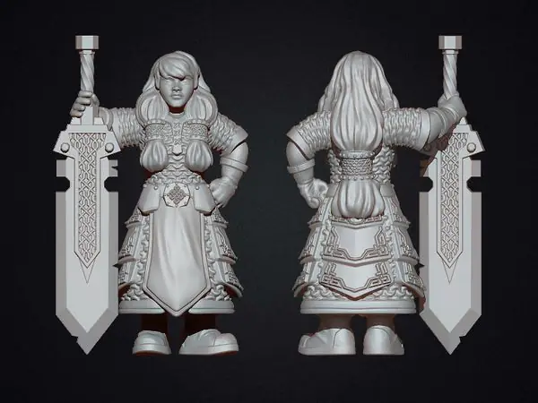 Female dwarf warrior