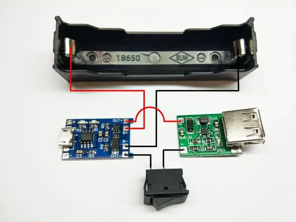 Simple DIY PowerBank - 18650 Holder
