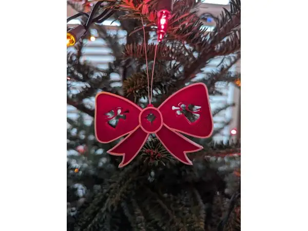 Christmas Bow Ornament