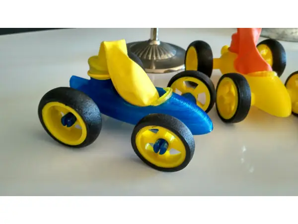 Remixed balloon toy car