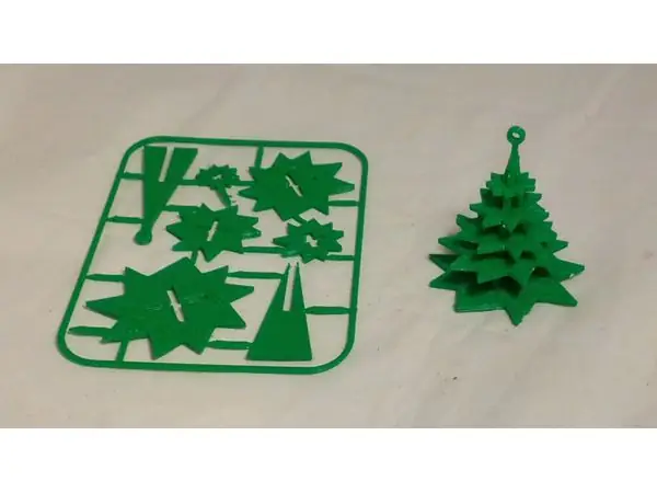 Evergreen Tree Christmas Ornament on Card