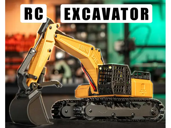 3D Printed RC Excavator