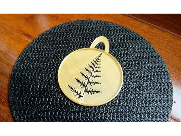 Fern leaf stencil