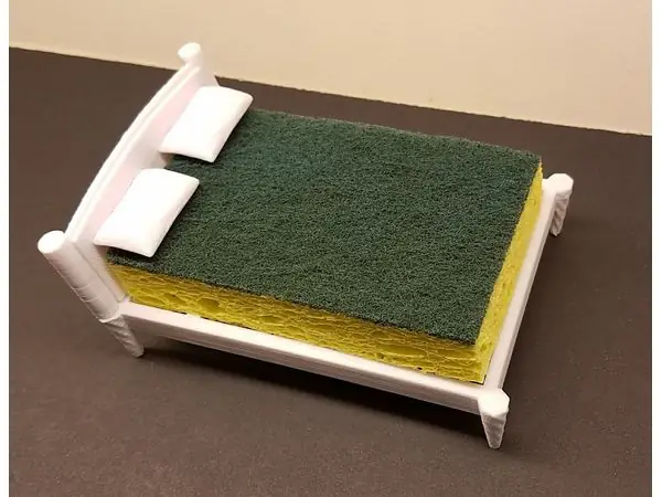 Sponge Bed with Pillows