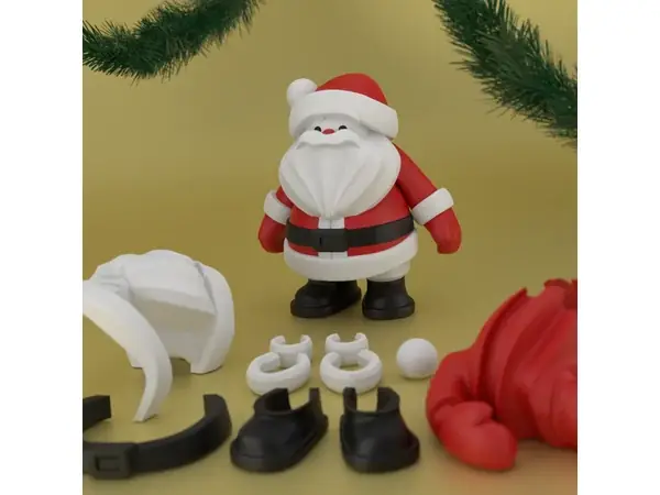 Build a christmas santa - Standing version