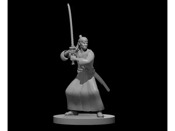 Ronin Fighter & Kishi Demon Miniature