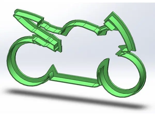 Motorbike cookie cutter