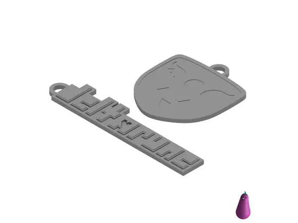DELTARUNE keychains