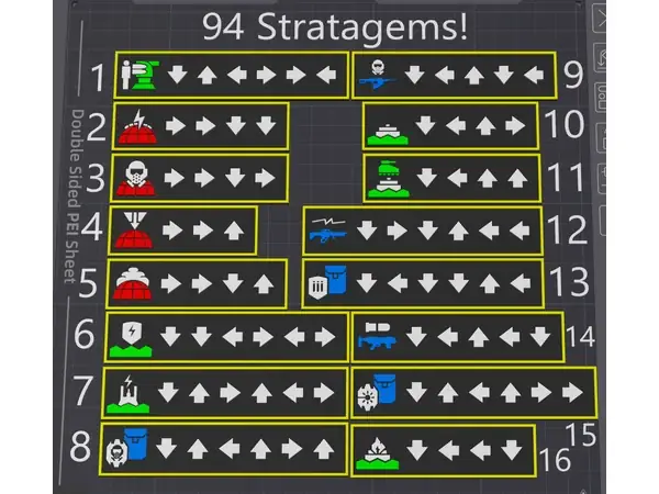 Helldivers 2 Stratagem Plaques