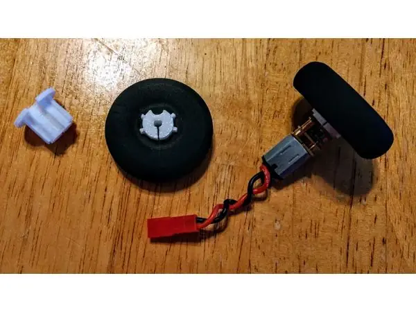 Foam wheel hub for n20 motors and combat robots