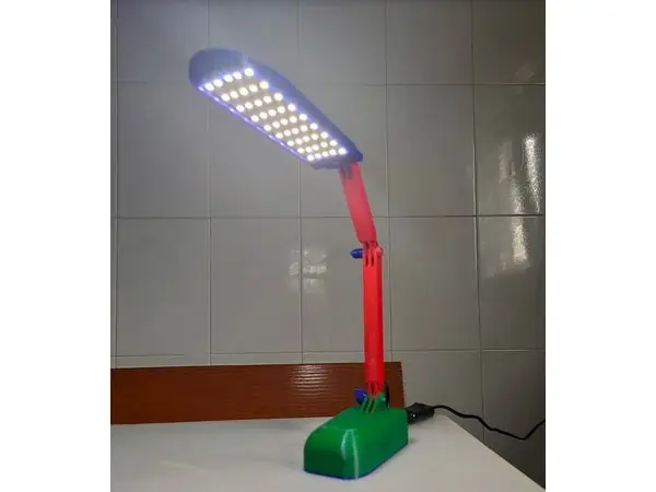 Desk lamp with LED strips