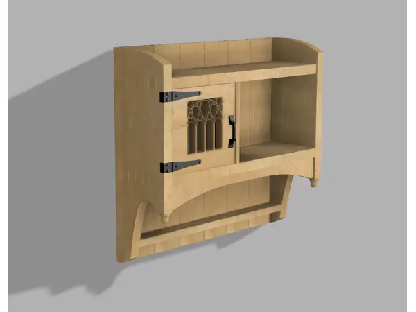 Small shelf with cupboard