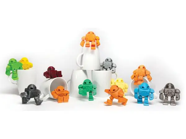 Maker Faire Robot Action Figure PIP (with supports): 2015 3D Printer Shoot Out Test Models