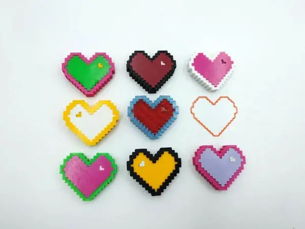 Minecraft heart_Low poly Valentine model