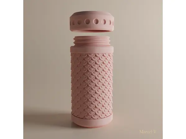 Textured Screw Cap Container