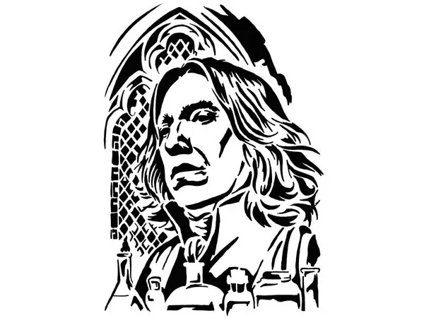 Professor Severus Snape stencil