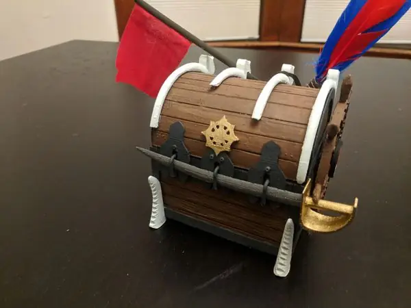 Ixalan-themed Pirate Chest Deck Box