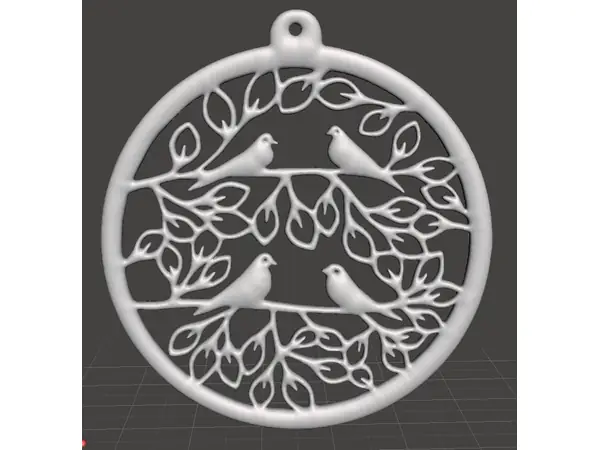Christmas Tree Ornament - Doves (Pigeon)