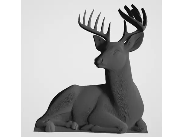 Bas Relief Buck Deer