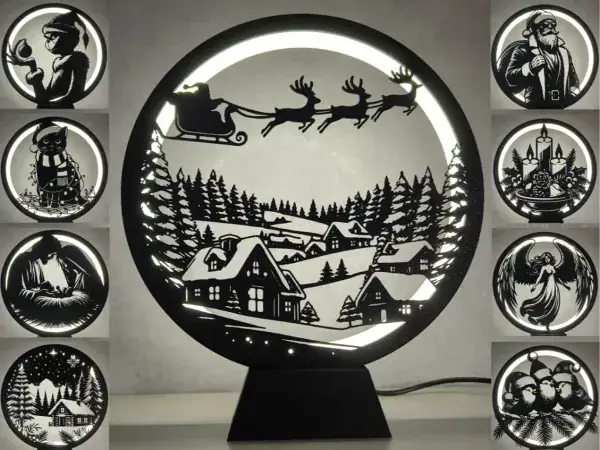 Christmas Panels for Ring Lamp