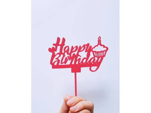 happy birthday topper photo item