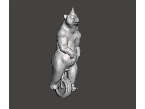 Bear, but on a unicycle.