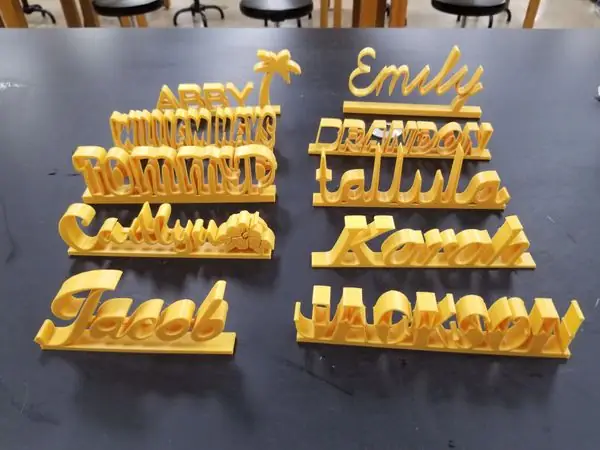 Desk Name Plate Project 2018