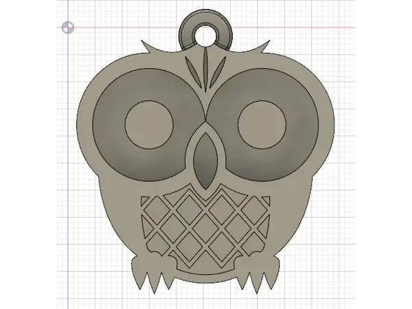Emoji Owl Keychain