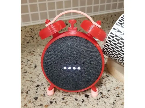 Alarm clock stand for Google home mini