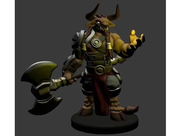 Minotaur Paladin/Fighter/Barbarian Miniature