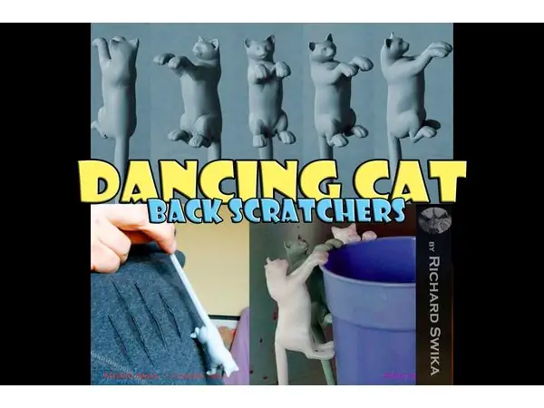 Dancing Cat Back Scratcher, Puppet and Toy