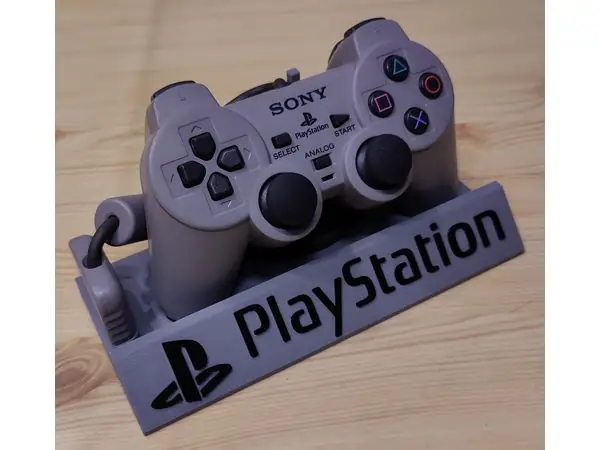 PS1 DualShock Controller Stand With Playstation Logo