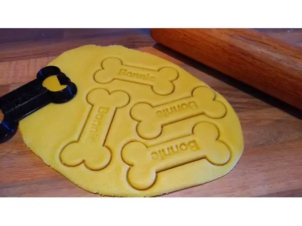 Bone Cookie Cutter with Nametag
