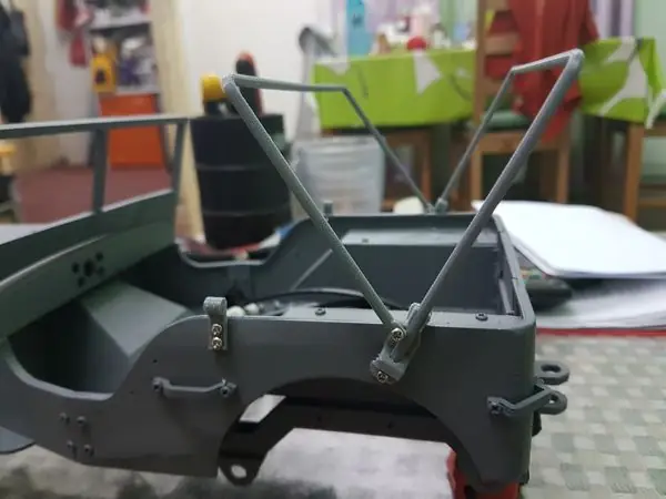 RC MB Jeep in 1:10 CANVASS ROOF RAIL