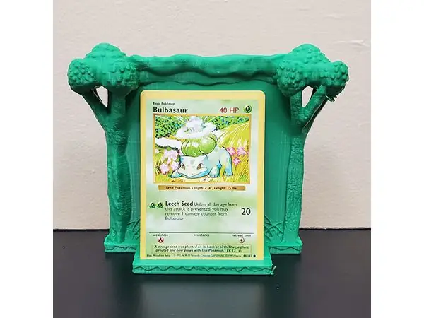 Grass Type Pokemon Card Stand