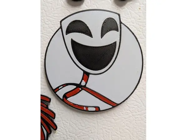 Gangle (Amazing Digital Circus) Fridge Magnet (3mf / Multicolor)