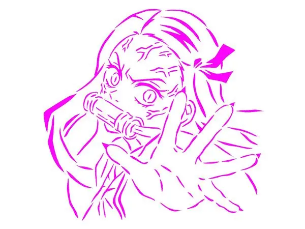 Nezuko Kamado stencil 5