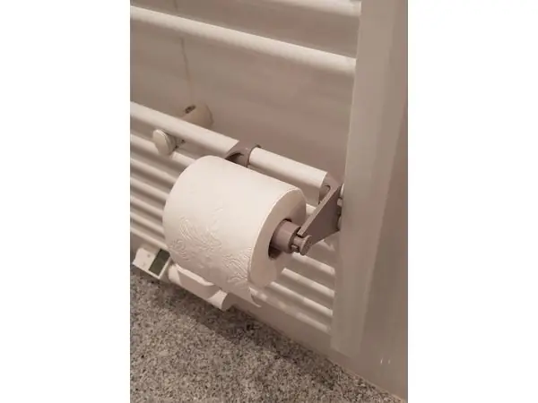 Toilet Paper Holder for Heater Attachment