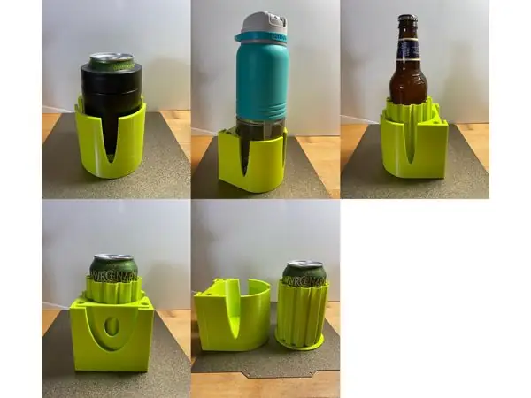Koozie and Water Bottle Holder (bottom mount)