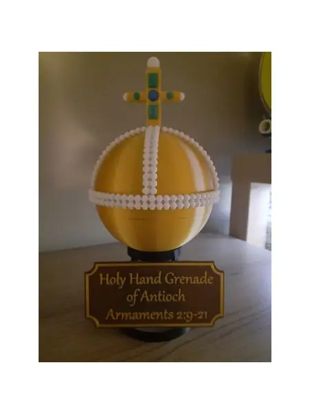 Holy Hand Grenade stand