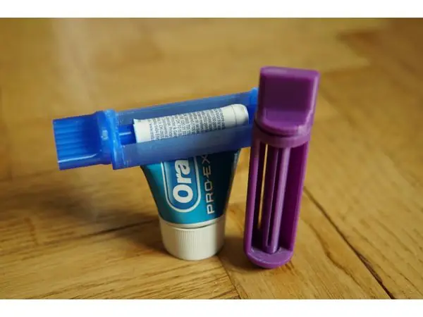 Shortened Toothpaste Tube Squeezer