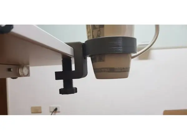 Cup holder table clamp